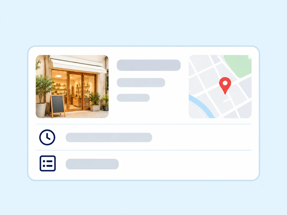 店舗情報が少ない地図サービスの掲載例